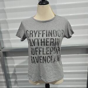 Warner Bros Gray Short Sleeve Hogwarts T-Shirt Harry Potter Size 10‎ NWT